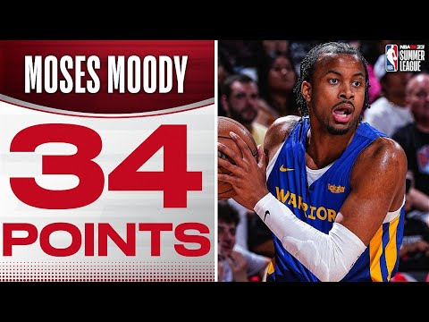 Moses Moody Drops 34 Pts In Game 1 Of The #NBA2k23SummerLeague