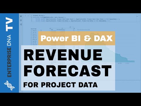 Revenue Forecast Techniques For Project Data - Power BI Insights w/DAX
