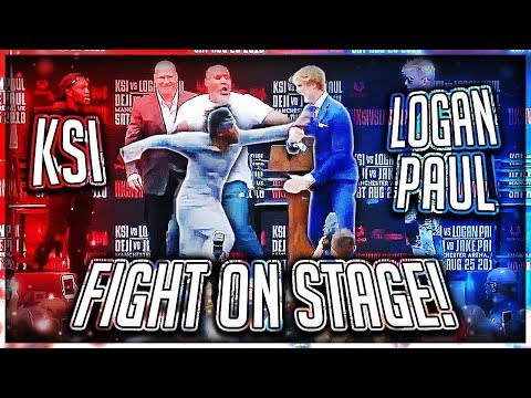 KSI PUNCHED LOGAN PAUL AT PRESS CONFERENCE (Highlights)