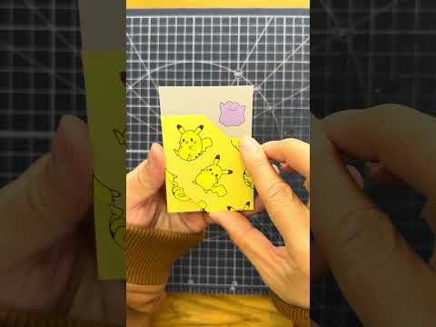 ボケモンとミスドの箱が捨てられなかったから切り抜いて作ってみました？！#shorts  #ポケモン #ミスド  #ハンドメイド  #diy  #リメイク #handmade