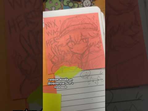 doodling on @jupiterstar7637 notebook | #art #artdrawing #doodle #ocdrawing #oc #fyp #shorts