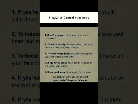 “5 Powerful Ways to Control Your Body and Mind”