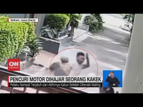 Pencuri Motor Dihajar Seorang Kakek, Aksi Jambret Digagalkan Remaja