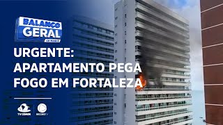 URGENTE: Apartamento pega fogo em Fortaleza