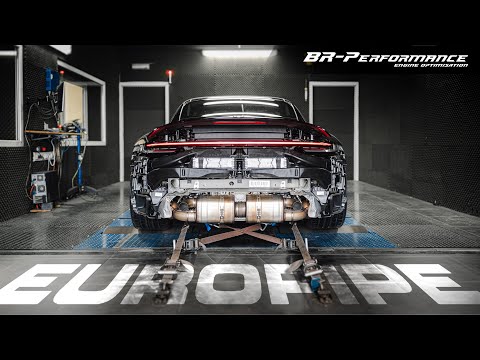 Porsche 992 Carrera with EUROPIPE exhaust / Stage 2 By BR-Performance / ALL THE TURBO NOISES! ENG/FR