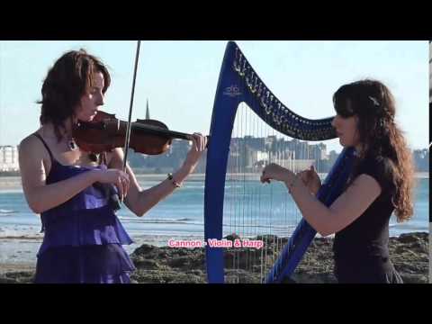 10-HOUR of Pachelbel's Canon in Violin and Harp - Song for study, Song for Sleep