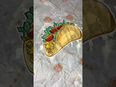 Je dessine un Tacos 🌮#food #fastfood #art #tacos