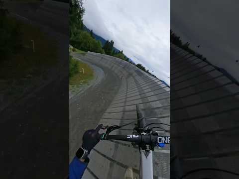 Riding a wall at 50km/h! #mountainbiking #worldcup #gopro