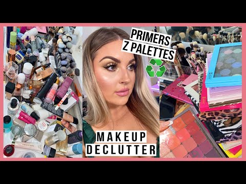 Makeup Primers, Z Palettes & More! ?? HUGE DECLUTTER & ORGANISATION 2020