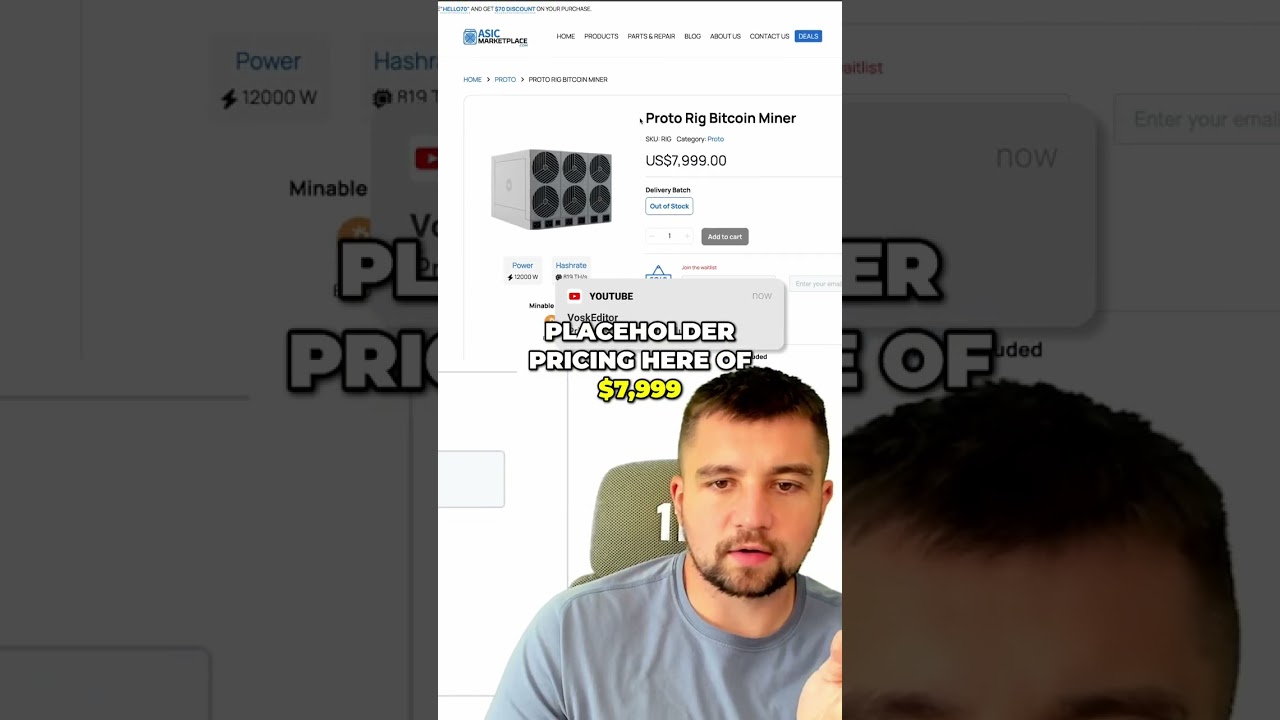 ProtoRIG Bitcoin Miner: $7,999? Is This the Future of Mining? shorts