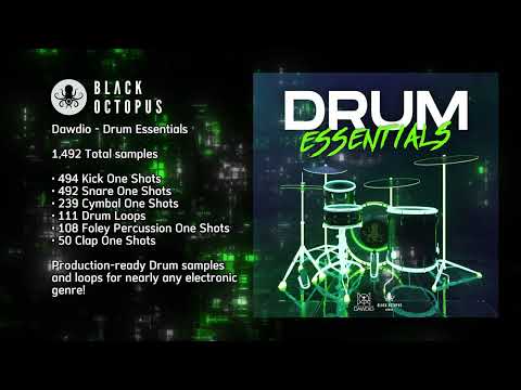 Black Octopus Sound - Dawdio - Drum Essentials | EDM Drum Samples + Loops