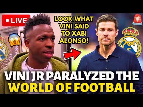 🚨BOMB! VINI JR PARALYZED THE FOOTBALL WORLD! SEE WHAT HE SAID TO XABI ALONSO! REAL MADRID NEWS