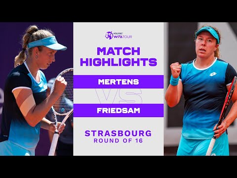 Elise Mertens vs. Anna-Lena Friedsam | 2022 Strasbourg Round of 16 | WTA Match Highlights