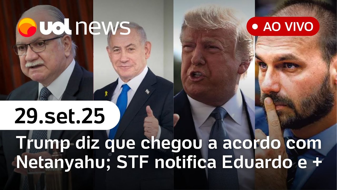 Trump diz que Netanyahu concorda com paz em Gaza; Tarcísio visita Bolsonaro; posse de Fachin e +