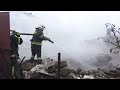 Residents of village near Kyiv react after Russian attack hits their homes  - 01:03 min - News - Video