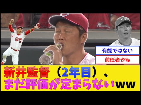 カープ新井監督、2年目でもまだ評価が定まらないwww【広島東洋カープ】【プロ野球なんJ 2ch プロ野球反応集】