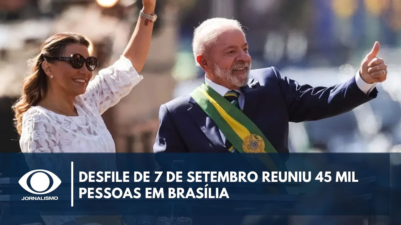 Desfile de 7 de setembro reuniu 45 mil pessoas em Brasília