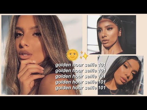 HOW TO TAKE + EDIT THE PERFECT GOLDEN HOUR SELFIE! (USING ONLY AN IPHONE)