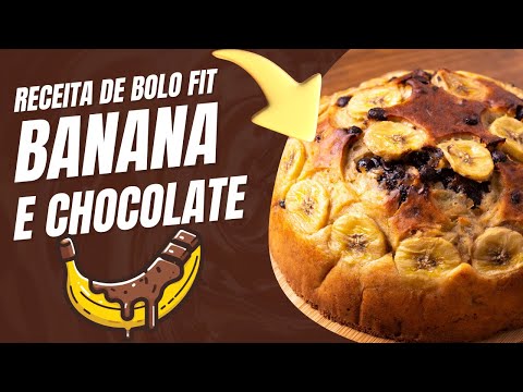 Bolo Fit de Banana Com Chocolate na Airfryer - Você Vai Adorar a Sobremesa!