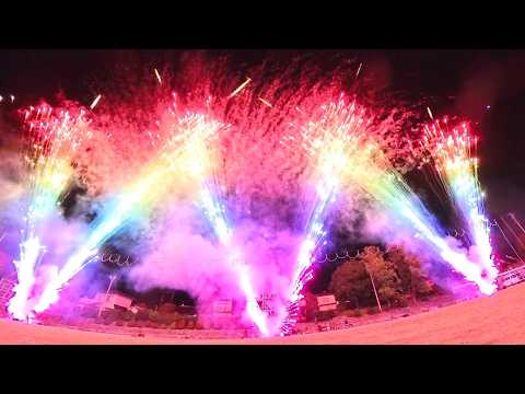 【超広角】2026 七久保三社合同秋季祭典 音楽花火♪ 「厄払い ファイト一発！」