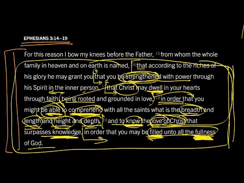 Ephesians 3:14–19 // Part 3 // How Can We Experience the Fullness of God?