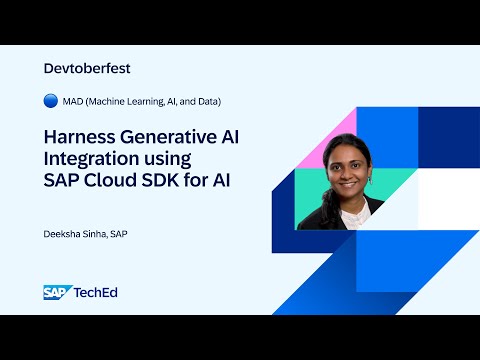 🔵 Harness Generative AI Integration using SAP Cloud SDK for AI