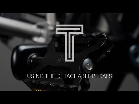 Using The Quick Release Detachable Pedals fitted to the T Line Bike