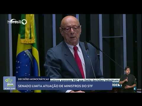Senado aprova emenda que limita decisões individuais de ministros do STF