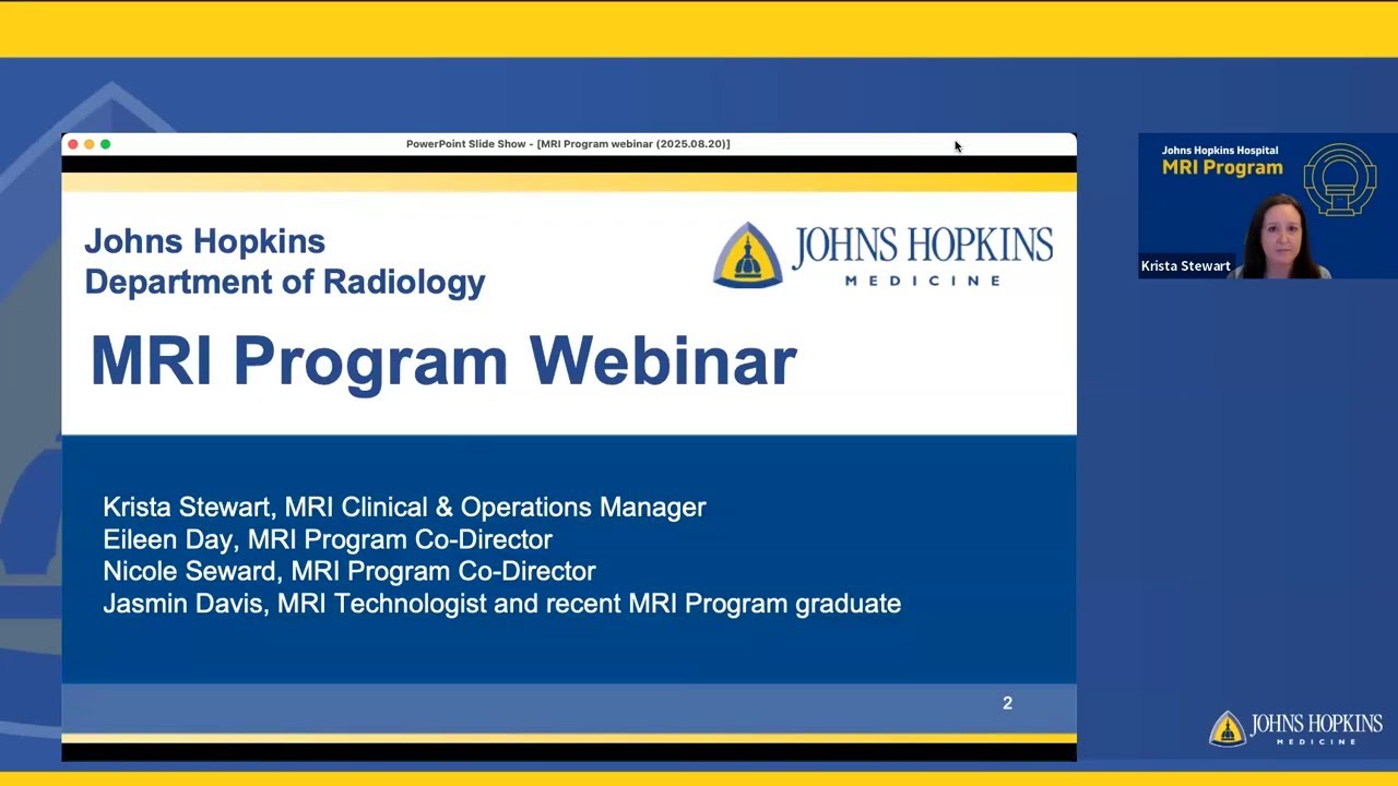 Paid Training for MRI at Johns Hopkins Department of Radiology