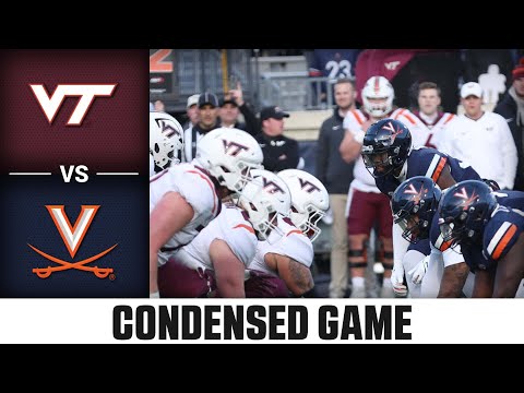 Virginia Tech Vs. Virginia Condensed Game | 2023 ACC Football - BVM Sports