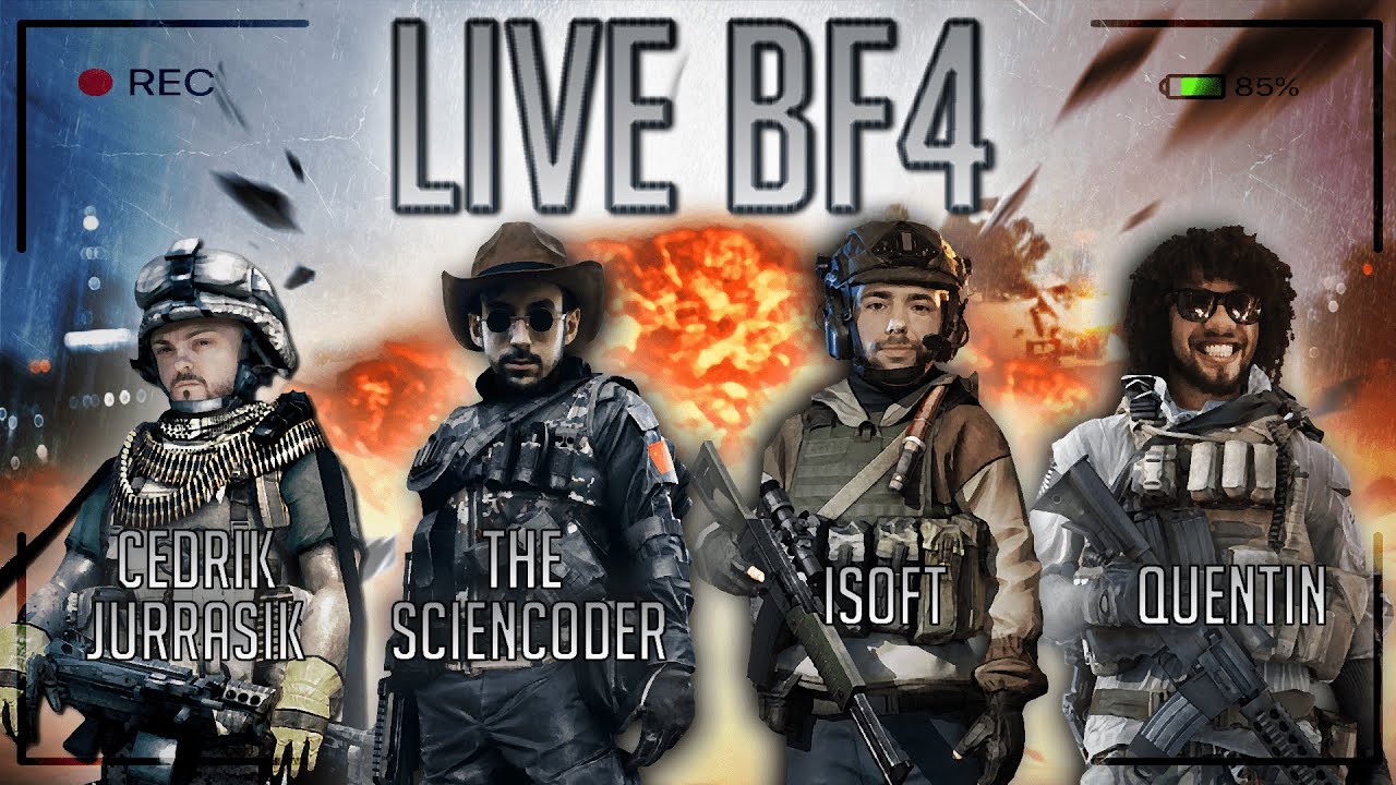 🔴 LIVE BF4 : Ce qui existe en réplique d'airsoft #PDW feat @Cédrik JURASSIK et @The Sciencoder 🔫