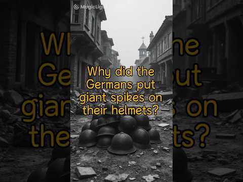 Why did the Germans put giant spikes on their helmets