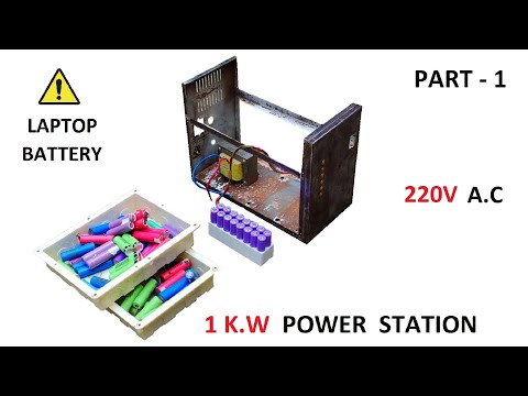 Make 12v to 220v , 1000W Portable Power Station from Waste | Part - 1