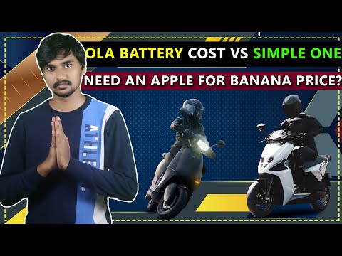 Ola Battery Cost VS Simple One VS Ather 450x Comparison
