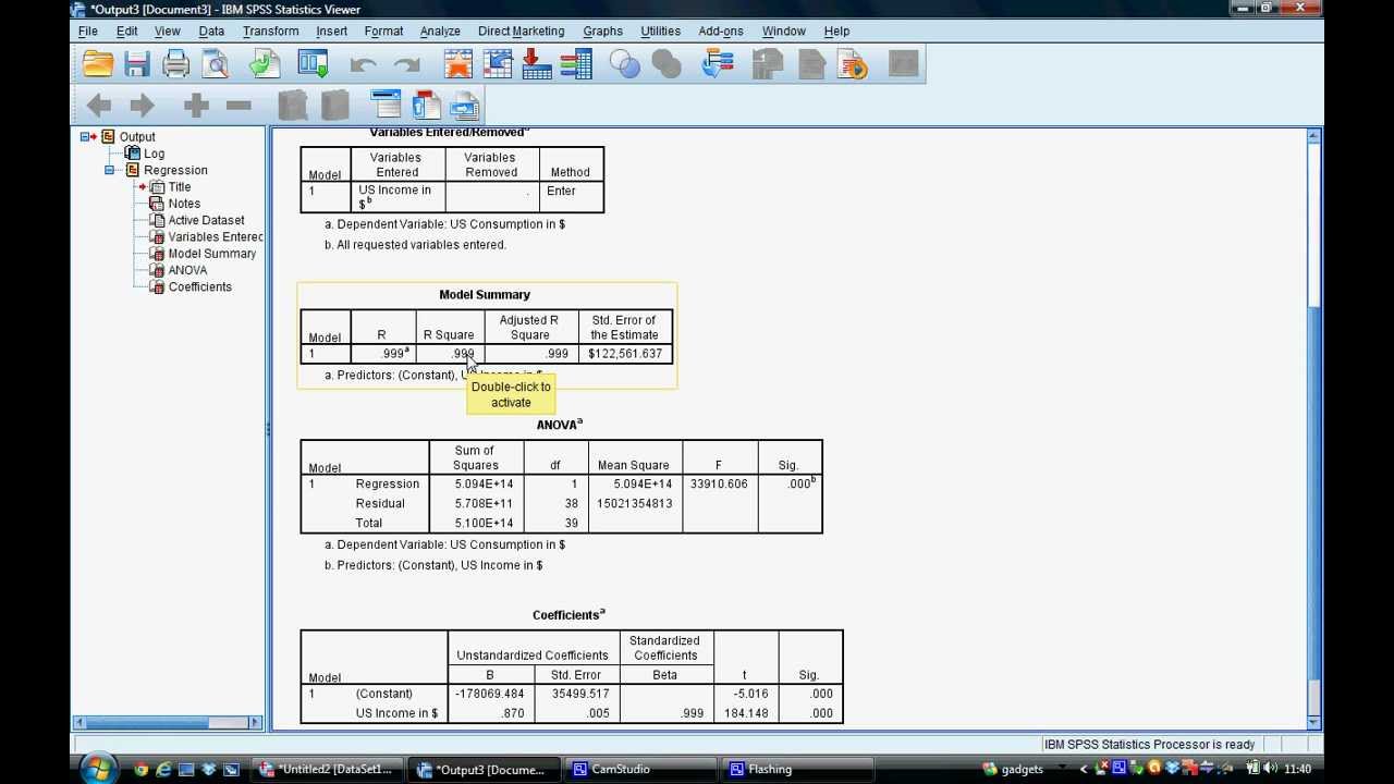 Tutorial 4 estimating a regression equation in spss youtube
