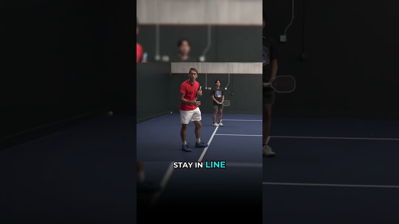 I adjust my position depending on my partner’s shot 🎯⁠ #shorts #pickleball #pickleballtips