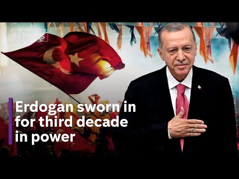 Erdogan sworn in for another five years as Turkish president