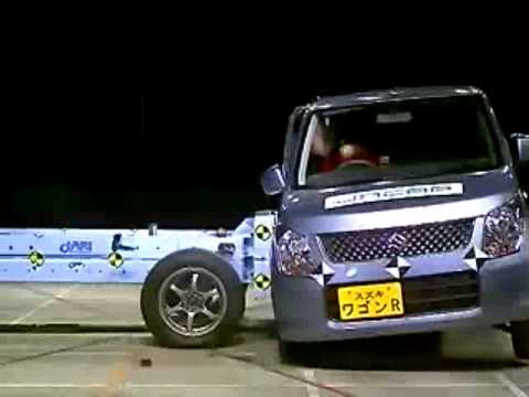 Видео краш-теста Suzuki Wagon r 2003 - 2007