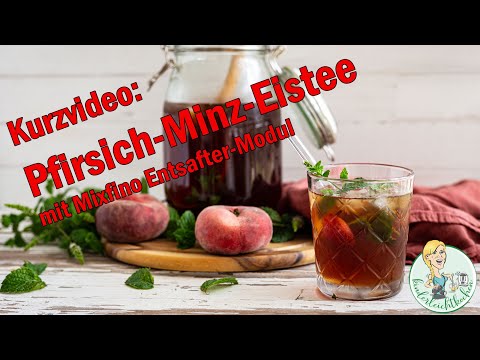 Kurzvideo: Pfirsich-Minz-Eistee mit dem Mixfino Entsaftermodul und dem Thermomix