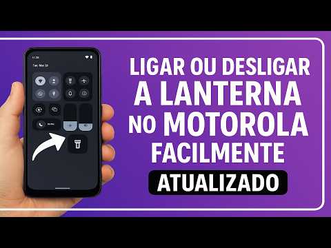 Como Ligar ou Desligar a LANTERNA no MOTOROLA