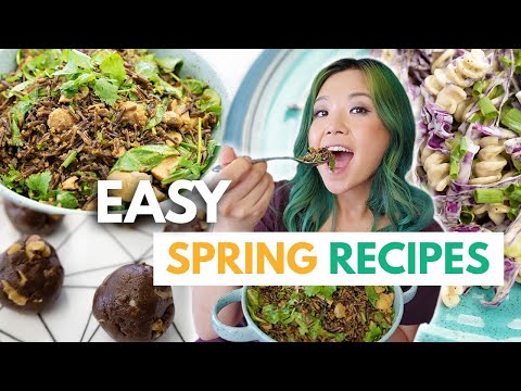 LAZY & YUMMY VEGAN RECIPES FOR SPRING!