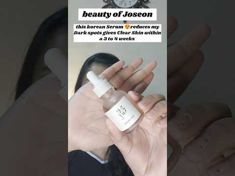 Beauty of joeson serum for dark spots😍 #beautyofjoseon#darkspots#ginsingserum#youtubeshorts#shorts