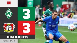 2 Braces, 2 Penalties And 1 Red Card! | WERDER BREMEN — BAYER 04 LEVERKUSEN | Highlights | MD2 — BL