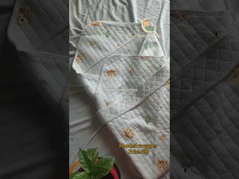 muslin hooded wrapper #muslin# ytshorts #newbornbaby #baby #reels#latest