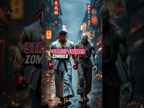 Street Fighters characters as zombies? 🌪👀 #aiart #streetfighter #zombie #epic #viral #aishorts