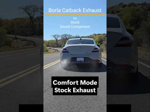 Borla Exhaust Vs Stock Exhaust. 2022-2026 Genesis 3.3t