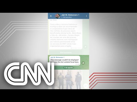 Análise: Telegram deleta mensagem do canal de Bolsonaro | CNN SÁBADO