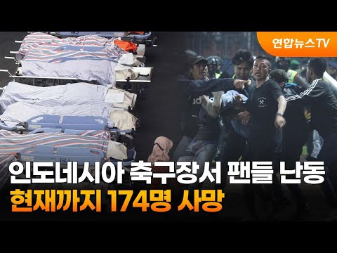 인도네시아 축구장서 팬들 난동…현재까지 174명 사망 / 연합뉴스TV (YonhapnewsTV)