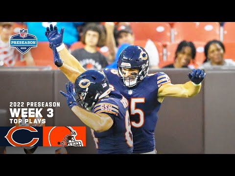 Chicago Bears Top Plays vs. Cleveland Browns | 2022 Preseason Week 3 video clip