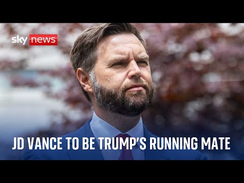 Trump reveals JD Vance as running mate for US election